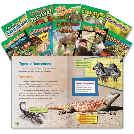 Shell Education Teacher Created Materials Life Science Books, Grade 2-3, 10 Sets, Ast SHL23425
